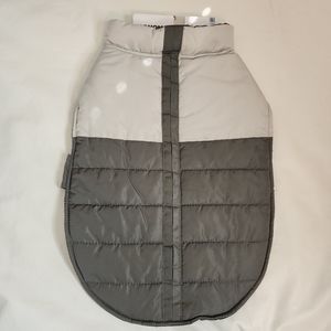 Sonoma Dog Puffer Jacket Gray Color Block Size Large 30-55lbs NWT
